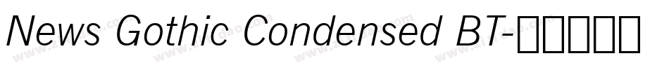 News Gothic Condensed BT字体转换